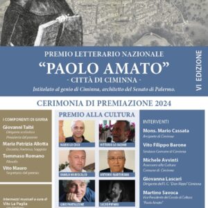 Locandina evento Premio Letterario Nazionale "Paolo Amato"